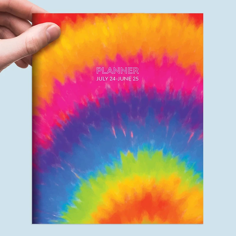 TF Publishing 2024-2025 Medium Tie-Dye Monthly Planner