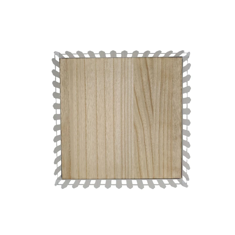 12" White Metal Picket Fence Tray by Ashland®