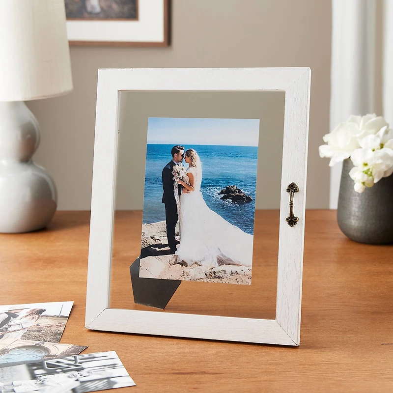 Expressions™ 8" x 10" White Window Float Frame by Studio Décor®