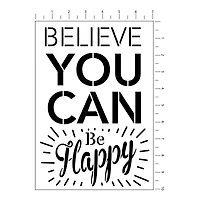 Sentiments Plastic Stencils, 7" x 10" by Craft Smart®