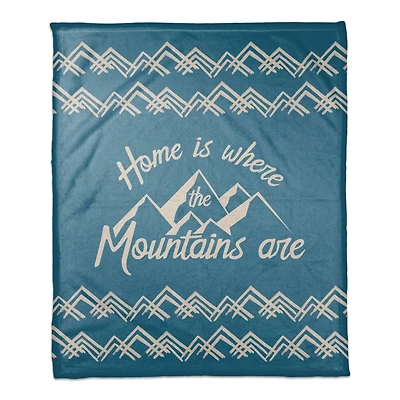 Home Mountains 50x60 Coral Fleece Blanket