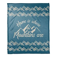 Home Mountains 50x60 Coral Fleece Blanket