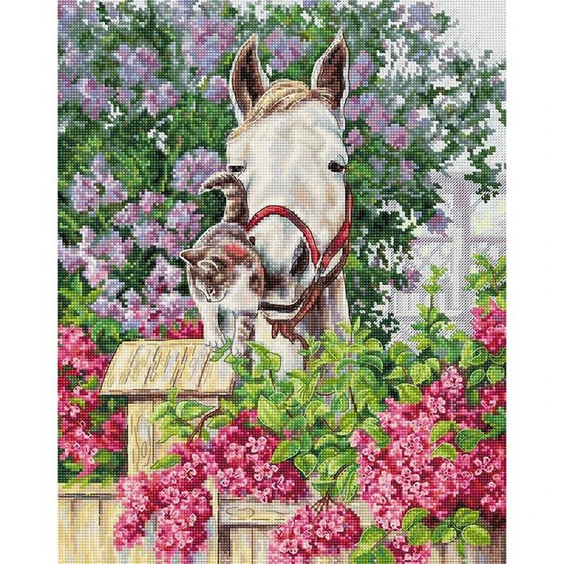 Luca-s Gentle Affection Counted Cross Stitch Kit