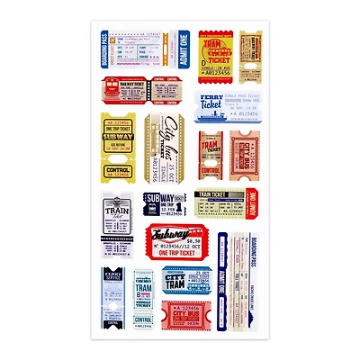 Travel Ticket Stickers by Recollections™