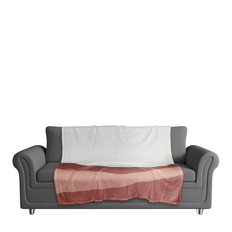 Pink Mountains 50" x 60" Coral Fleece Blanket