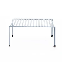 Mind Reader Silver Multi-Purpose Expandable Kitchen Counter & Cabinet Shelf Storage & Organization