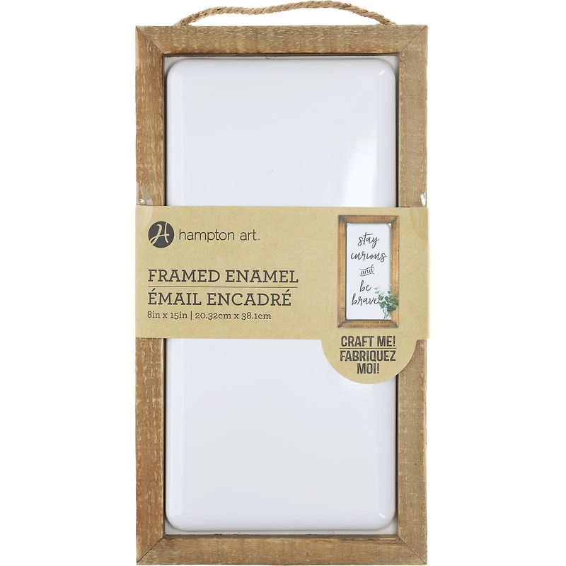 Hampton Art™ White Rustic 8" x 15" Framed Enamel
