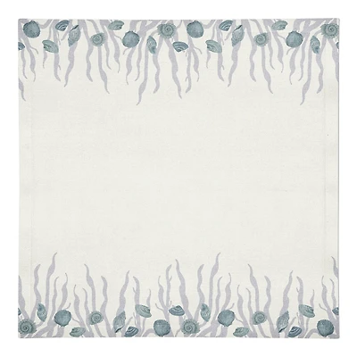 Shell & Coral Border Cotton Twill Napkin