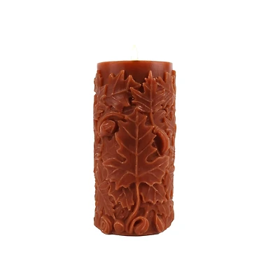 8" Fall Leaf LED Pillar Candle by Ashland