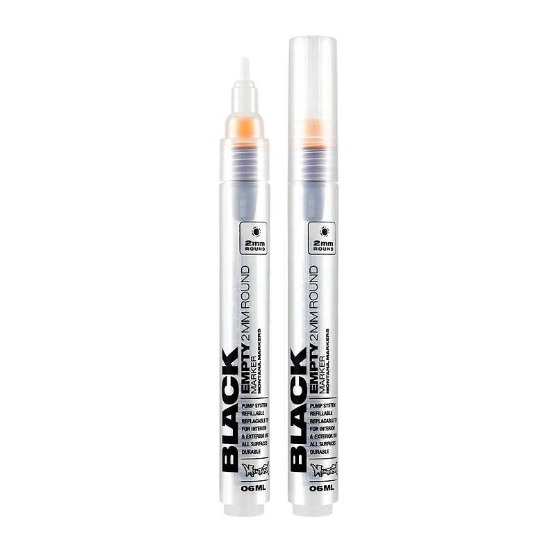 Montana BLACK Empty Marker, 2mm, Round