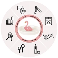 NEX™ 6" Flamingo Ring Dish Jewelry Tray Organizer