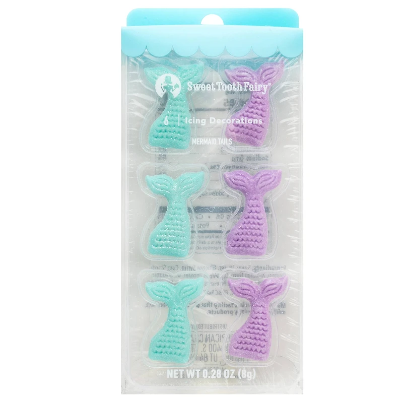 Sweet Tooth Fairy® Mermaid Tail Icing Decorations, 6ct.