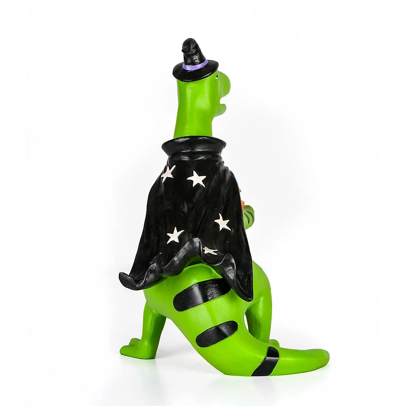 10" Halloween Green Dinosaur Tabletop Décor
