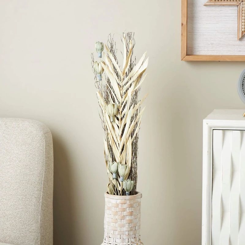 Light Brown Palm Leaf & Branch Bundle