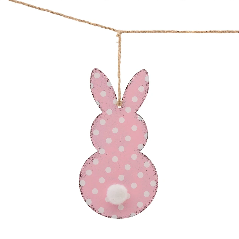 Glitzhome® 6ft. Easter Metal Bunny Garland