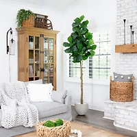 8ft. Artificial Fiddle Leaf Fig Tree