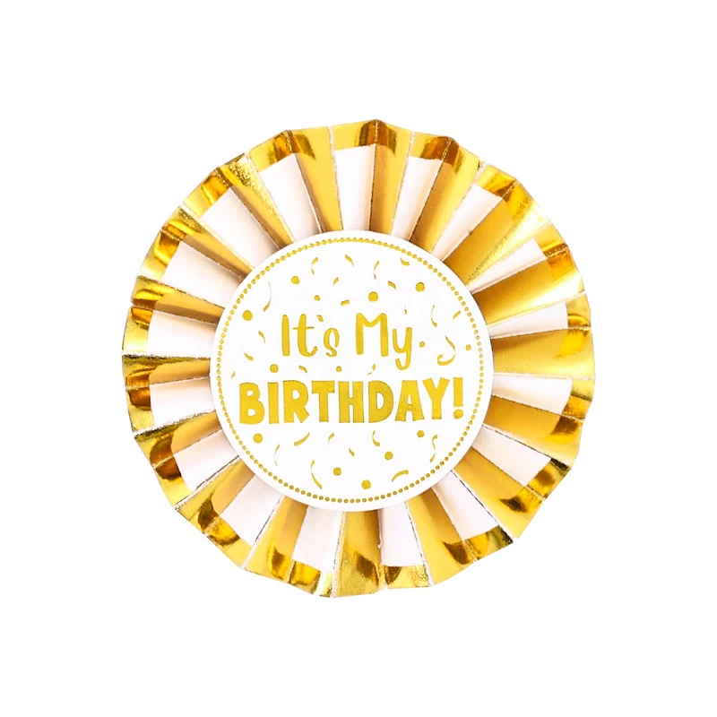2.75" Gold It's My Birthday Badge by Celebrate It™