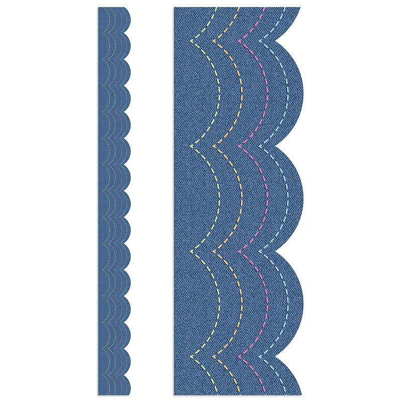 Carson Dellosa® Cool Denim Scalloped Borders Sets, 6ct.