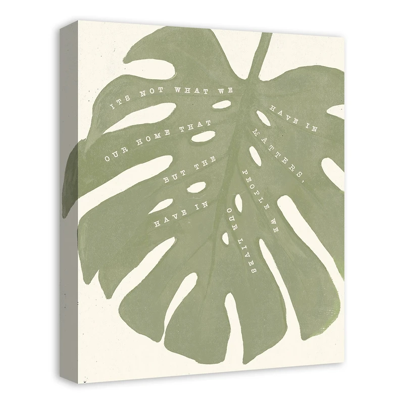 Designs Direct Big Green Monstera Canvas Wall Art
