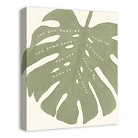 Designs Direct Big Green Monstera Canvas Wall Art