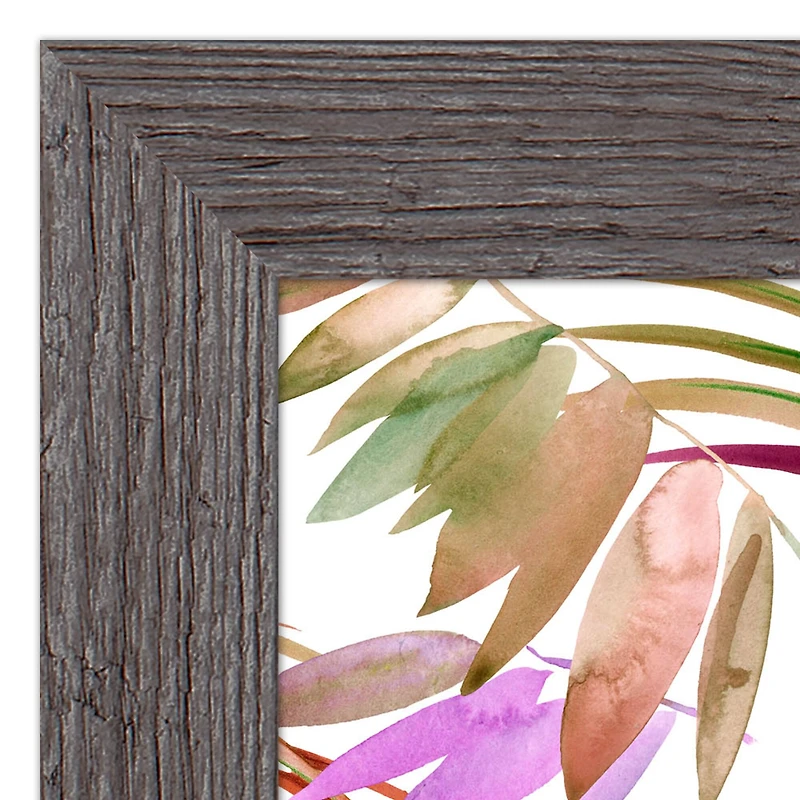Bright Jungle Leaf Pattern Western Framed Print