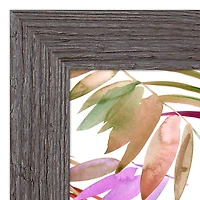 Bright Jungle Leaf Pattern Western Framed Print