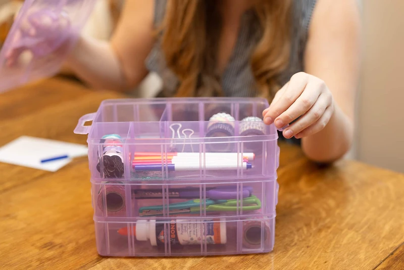 Everything Mary Purple Stackable Storage Container