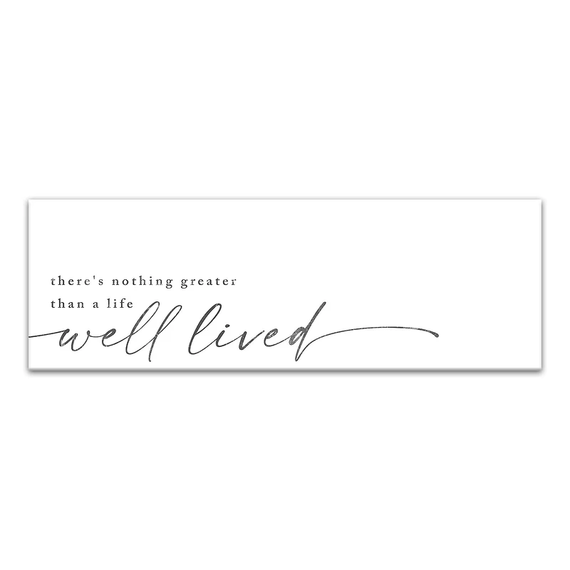Life Well Lived 36" x 12" Canvas Wall Art