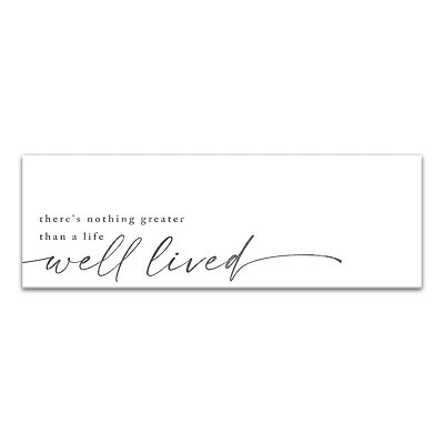 Life Well Lived 36" x 12" Canvas Wall Art