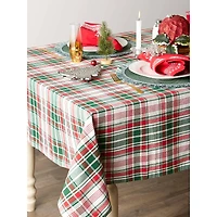 DII® Yuletide Plaid Tablecloth
