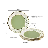 Kate Aspen® 7" Botanical Garden Premium Paper Plates, 64ct.