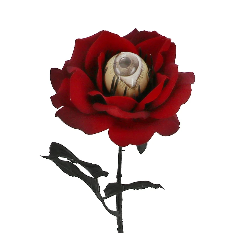 28" Burgundy Eyeball Rose Stem by Ashland®