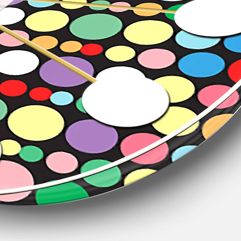 Designart 'Retro Pattern Abstract Design Xii Mid-Century Modern Wall Clock