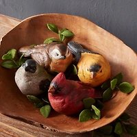 5" Realistic Painted Tabletop Bird Figurines Set