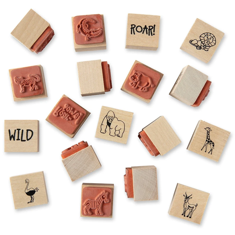 Safari Jar of Wood Stamps by Recollections™
