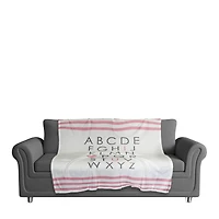 I Heart You Pink Throw Blanket