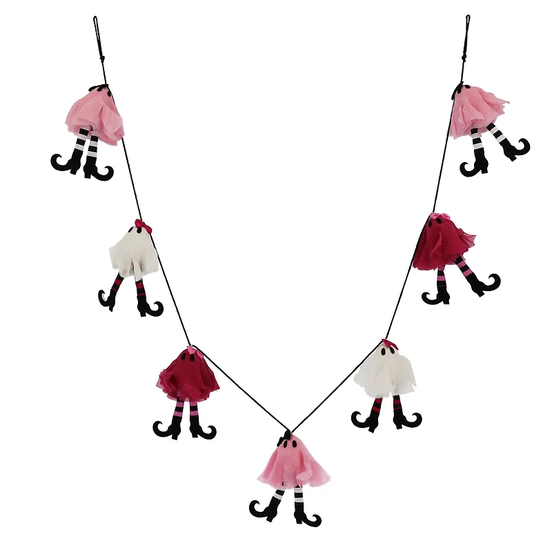 6ft. Pink Ghosts with Witch Legs Garland by Ashland®