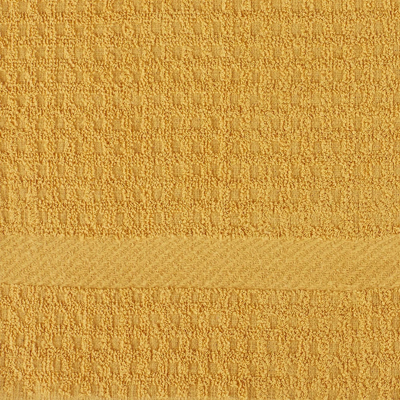 DII® Solid Mustard Waffle Terry Dishtowel (Set of 4)