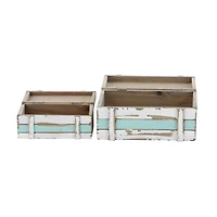 Aquamarine Wood Coastal Anchor Box Set