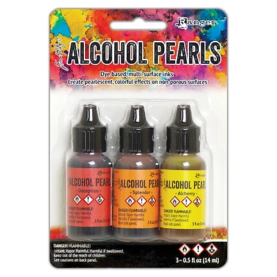 6 Packs: 3 ct. (18 total) Ranger Tim Holtz® Alcohol Ink Pearl Kit 1