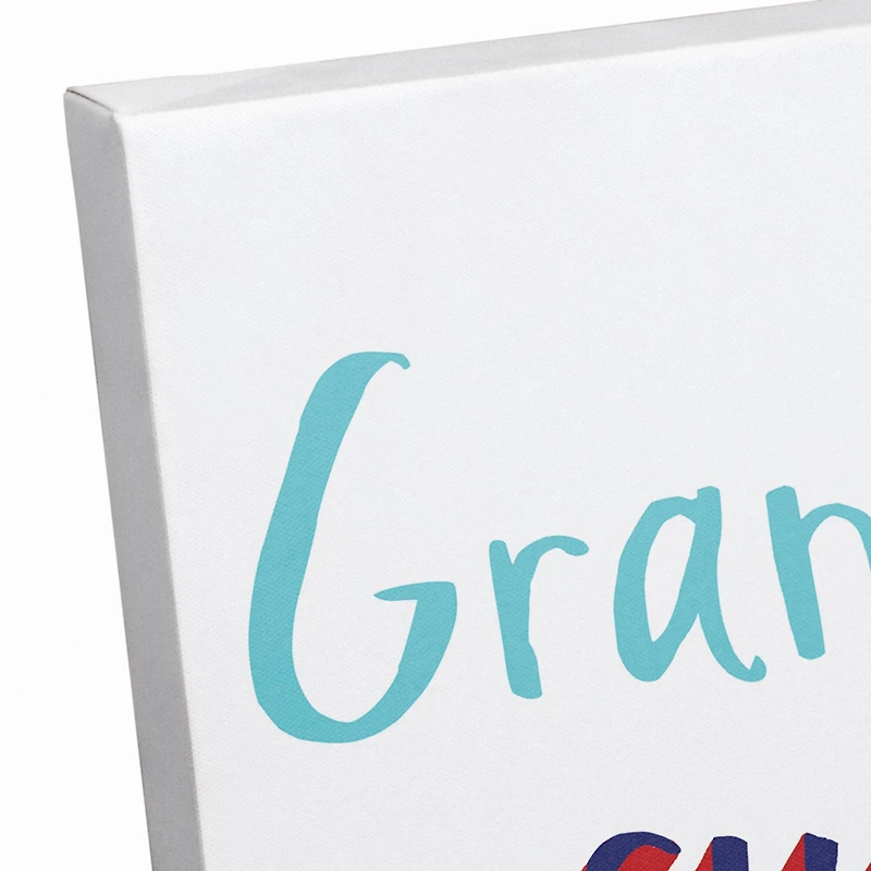 Grandpa Is My Superhero Canvas Wall Art