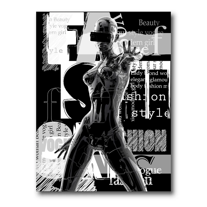 Designart - Monochrome Cyborg Body II