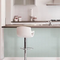 InHome Sea Glass Peel & Stick Backsplash Tiles
