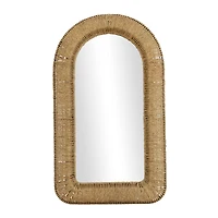 Brown Iron Bohemian Wall Mirror, 48" x 27" x 3"