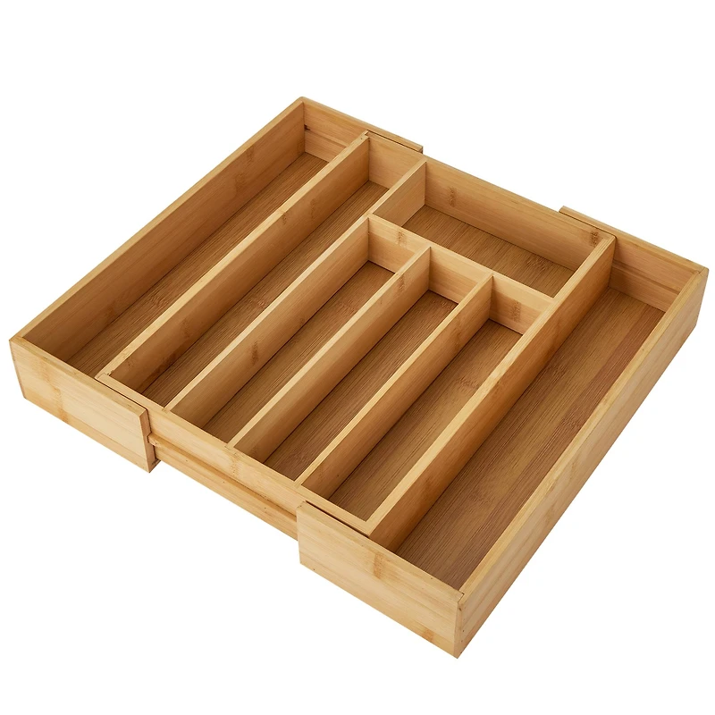 Kitchen Details Bamboo Expandable Cutlery Tray
