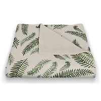 Green Fern Pattern 50" x 60" Coral Fleece Blanket
