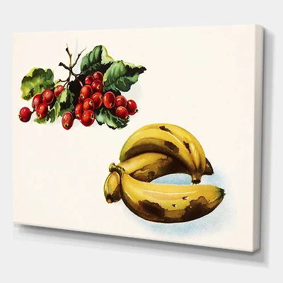 Designart - Banana and Red Berries