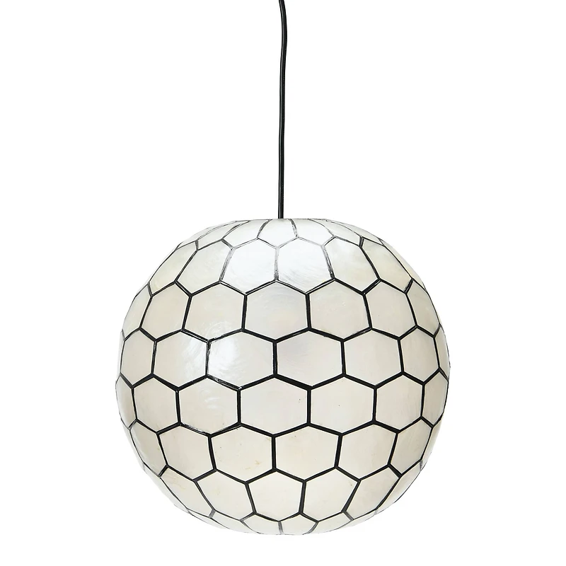 Hello Honey® Capiz Honeycomb Ceiling Light