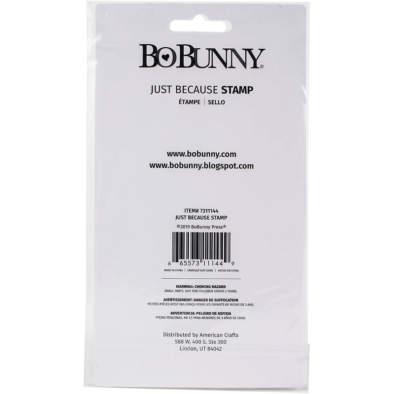 BoBunny® Just Because Clear Stamp Set
