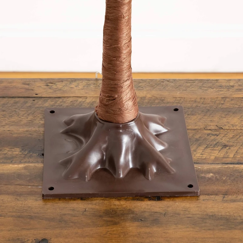 3ft. Pre-Lit Autumn Eucalyptus Artificial Fall Tree with Pinecones, Berries and 36 Warm White LED Lights